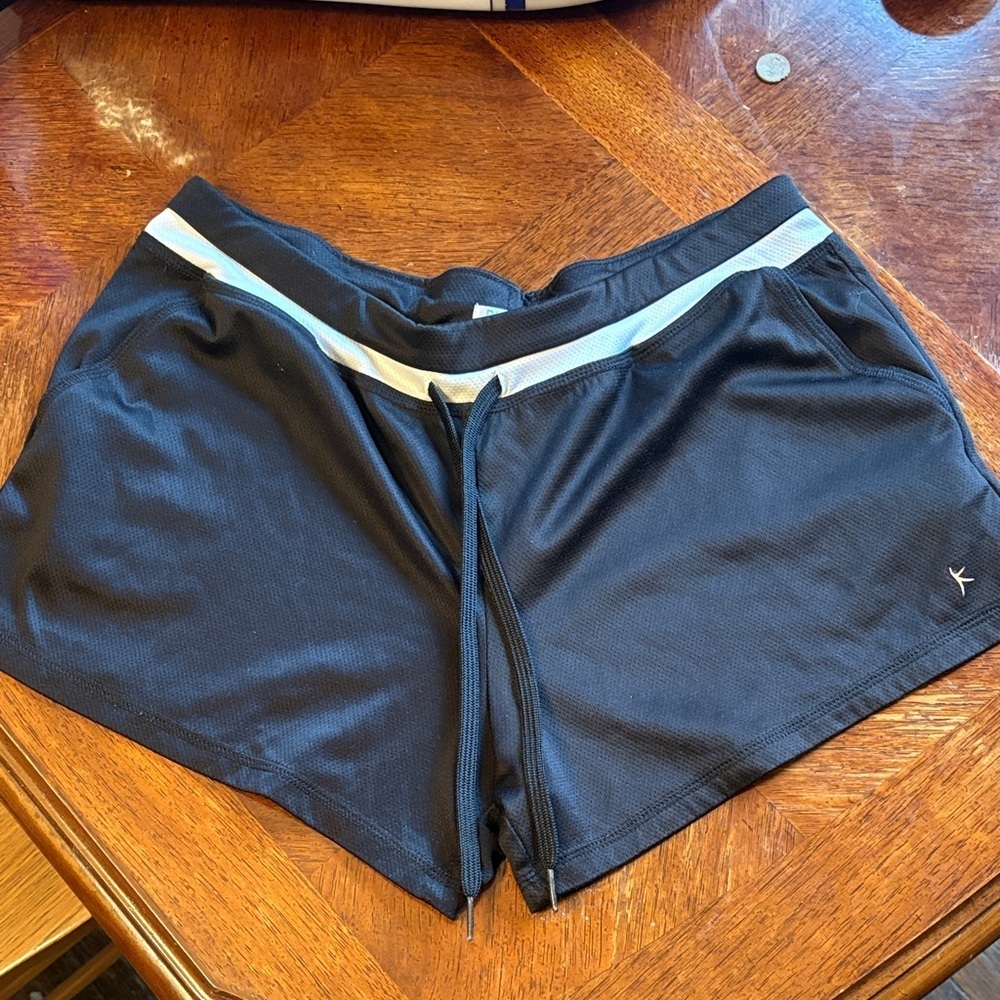 Danskin Black Shorts with White Accent
